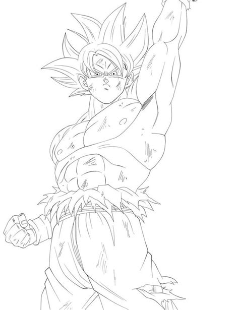 Desenhos Do Goku Instinto Superior Para Imprimir E Colorir