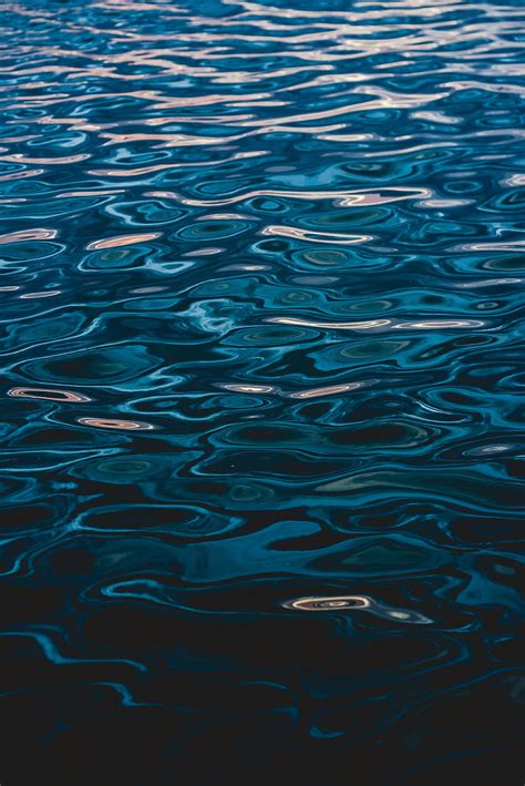 Nature Water Sea Waves Circles Ripples Ripple Hd Phone Wallpaper