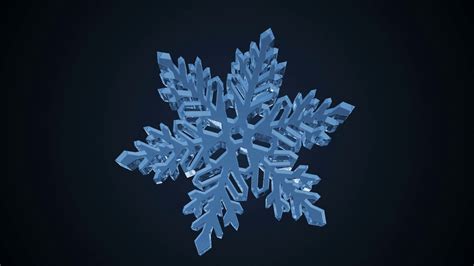 Animation of rotating snowflake. 3d animation Motion Background ...