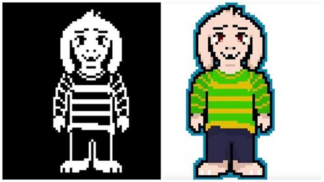 Colored Asriel Dreemurr Sprite Made By Iskullboy Twitter Undertale