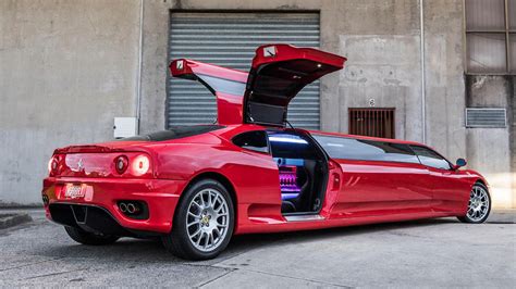 Someone Converted A Ferrari Into A Stretched Limo It Seats 6
