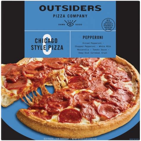 Outsiders Chicago Style Pepperoni Deep Dish Frozen Pizza 334 Oz Fry
