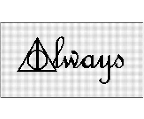 ◊ color image of the finished design ◊ list of dmc colors ◊ color symbol chart spread over several a4 always cross stitch pattern pdf deer silhouette modern xstitch wedding cross stitch pattern always quote movie instant download x222 stitch. Always | Harry Potter modern cross stitch kit | counted ...