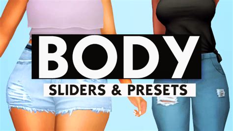 19 Info Sims 4 Body Shape Presets With Video Tutorial Bodyshape