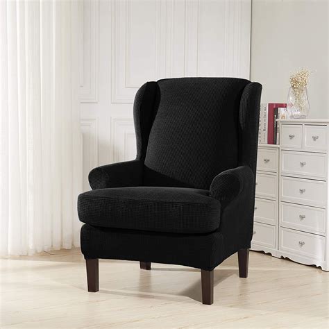 Shop over 980 top wingback chair and earn cash back all in one place. 2-Piece Stretchable Wing Back Chair Slipcover (With images ...