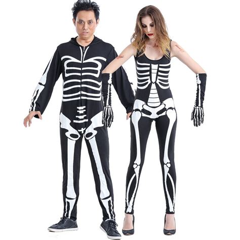 New Full Body Adult Skeleton Skull Halloween Costume Singer Costume