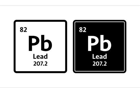 Lead Symbol Chemical Element Of The Per Graphic By Dg Studio
