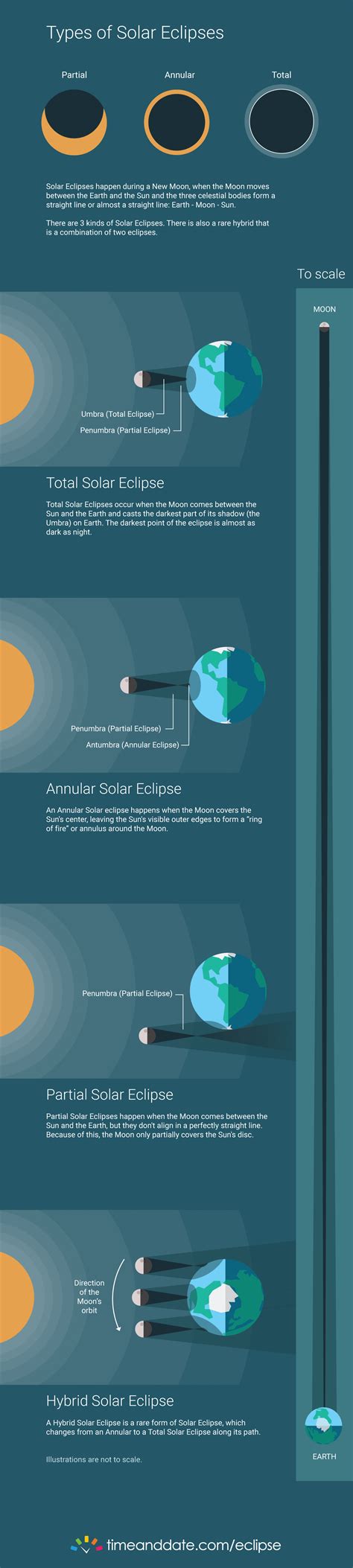 Types Of Solar Eclipse Infographic