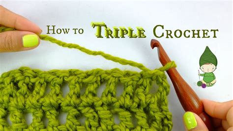 How To Triple Crochet Or Treble Crochet Beginner Crochet Tutorial