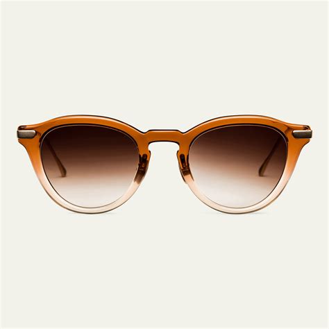 Unisex Le Vault Sunglasses Amber Gradient Gray Lunetterie Générale Touch Of Modern