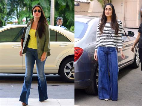 How To Wear Flared Jeans Like Kareena Kapoor Times Of India