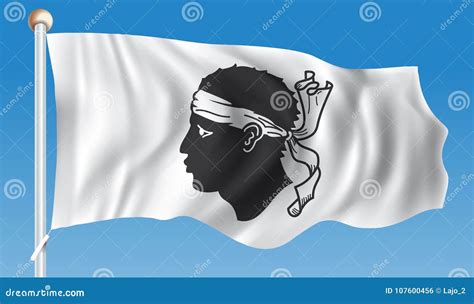 Flag Of Corsica Stock Vector Illustration Of Background 107600456