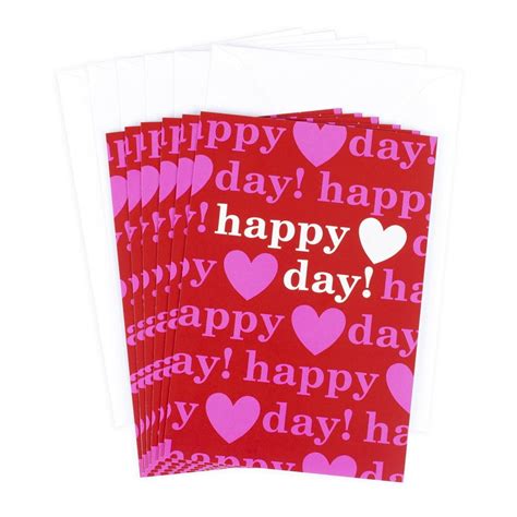 Hallmark Valentines Day Cards Pack Happy Heart Day 6 Valentine Cards