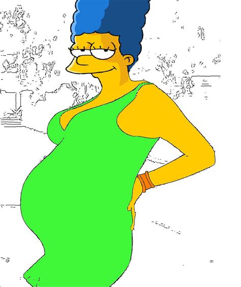 sexy pregnant marge simpson by avalanche1111 on deviantart