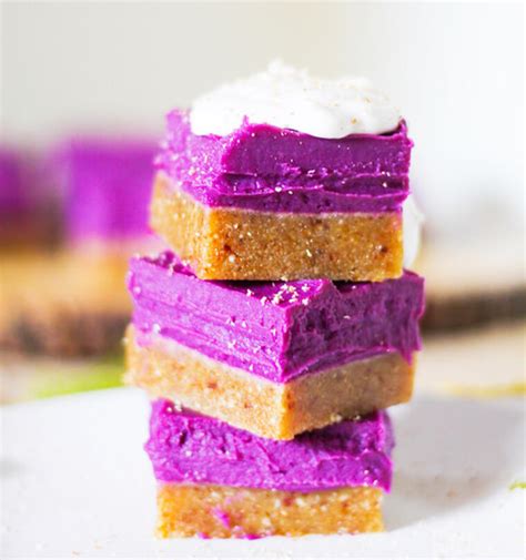 Purple Sweet Potato Pie Bar Recipe Wellgood