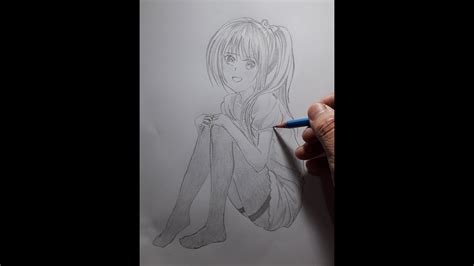 How To Draw Anime Girls Cute Cara Menggambar Anime Cewek Youtube