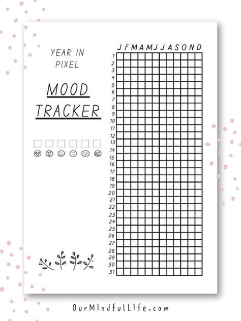 Free Monthly Mood Tracker Printable