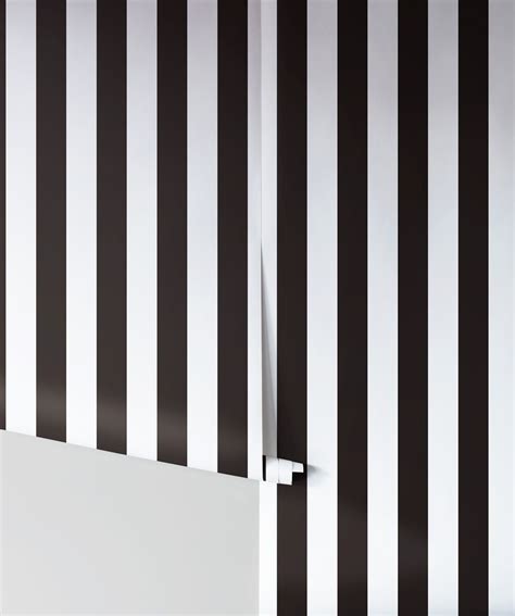 Black And White Stripe Wallpaper Bold Yet Elegant Milton And King