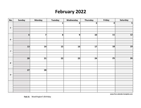 February 2022 Printable Calendar Free Png Printable Monthly Calendar