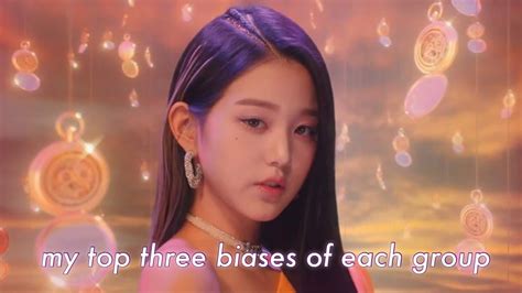 My Top 3 Biases Of Each Kpop Group Youtube
