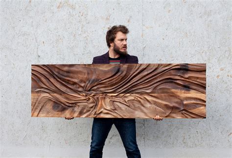 Large Size Wood Sculpture Wood Wall Art Modern Organic Relief