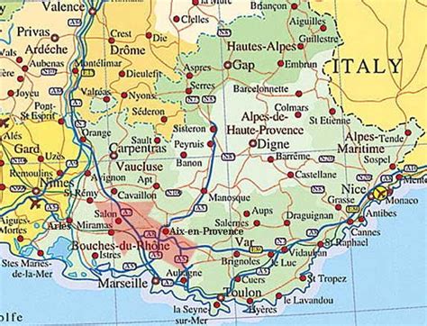 Provence Maps Provence France Map Gorges De Verdon Guillestre