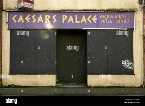 Closed And Abandoned Amusement Arcade Cleethorpe Road Grimsby Uk