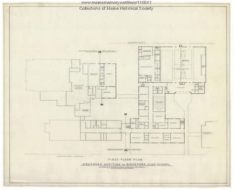 Biddeford High School Proposed Addition Biddeford 1972 Maine Memory