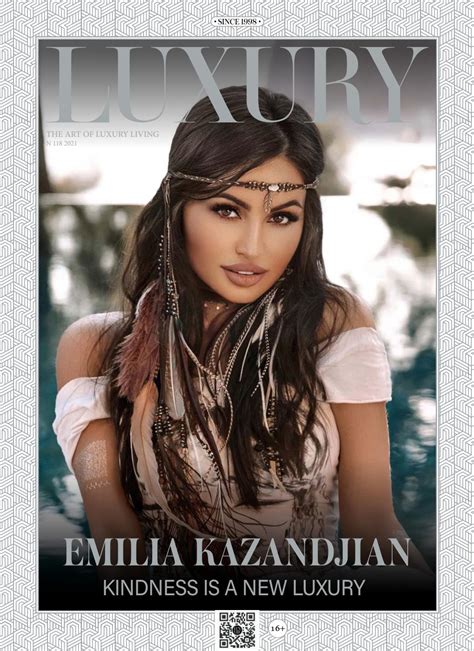 Luxury Magazine Emilia Kazandjian By Luxury Magazine Issuu