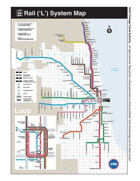 Web Based System Map Cta Chicago Tourist Map Printabl