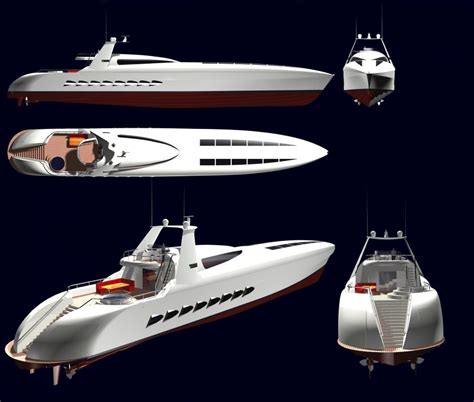 High Speed Yacht 50m Boat Design Net Gallery