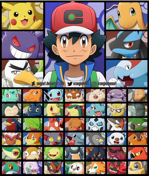 Pokemon Ashs Journey By Sergiart On Deviantart