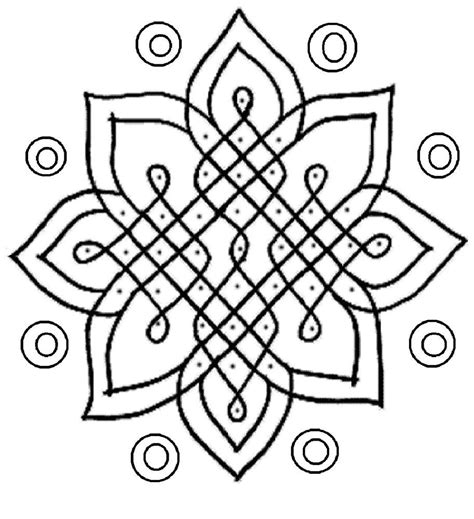 Rangoli coloring pages to download and print for free