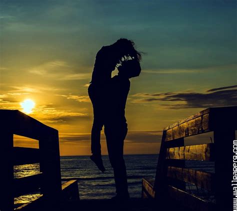 Download Couple At Sunset Romantic Wallpapers For Your Mobile Cell Phone