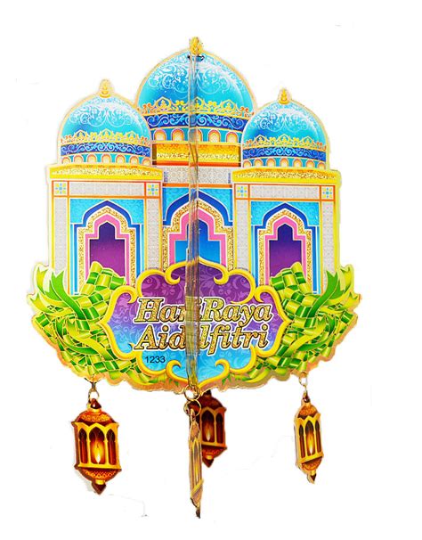 Hari raya is a festive season for everyone, but the process of preparing for it can be a hassle, especially for busy mothers. Hari Raya Hanging Decoration 3D