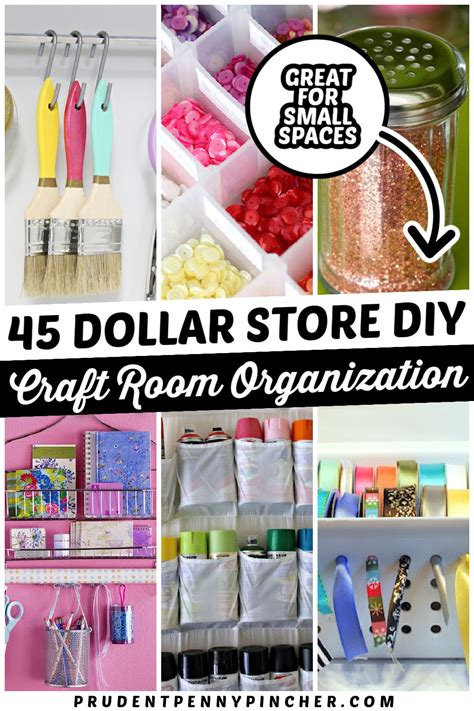 45 Dollar Store Craft Room Organization Ideas Prudent Penny Pincher