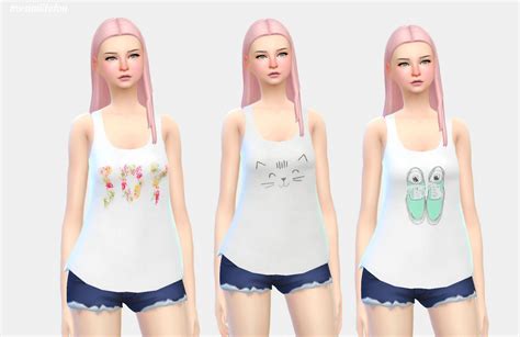 Maxis Match Cc For The Sims 4 Tank Top Fashion Comfortable Tank Top