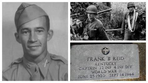 Ww2 Fallen 100 Ww2 Fallen Silver Star Hero Frank Reid 4th Infantry