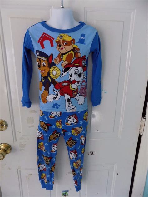Nickelodeon Paw Patrol Sleep Pajama Set Size 5t Boys Euc Sleepwear