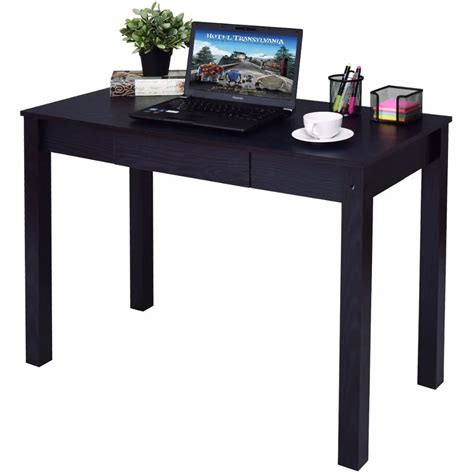 Goplus Black Computer Desk Work Station Writing Table Home Office