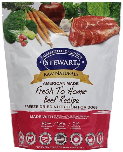 Raw Naturals By Stewart Freeze Dried Dog Food In Resealable Pouch