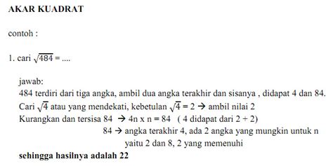 Cara Cepat Menghitung Akar Kuadrat Pangkat Dua Dan Ti Vrogue Co