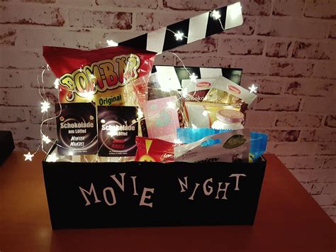 Movie Night DIY Box Film Geschenk Kleine Geschenke Basteln