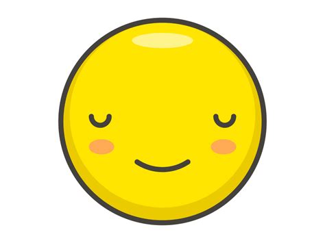 Relieved Face Emoji Png Transparent Emoji