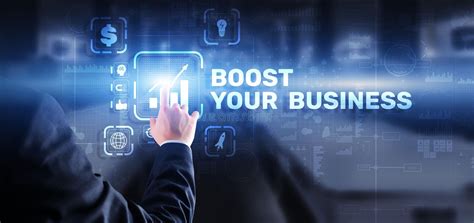 Boost Your Business On Virtual Screen Business Technology Internet And