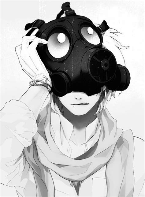 Masked Anime Boy Drawing Alis Io Anime Skins Anime Gas Mask Anime