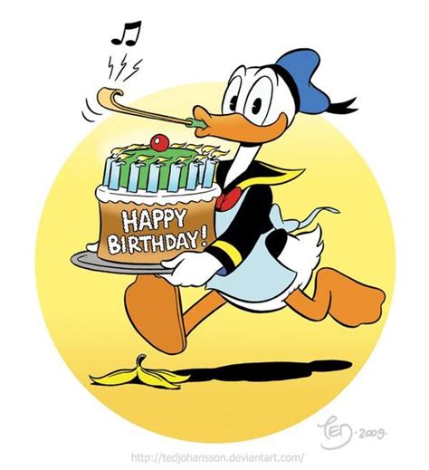 Happy Birthday Donald Duck By Tedjohansson On Deviantart Happy