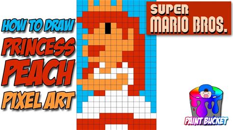 How To Draw Princess Peach Super Mario Bros Pixel Art Drawing My Xxx Hot Girl