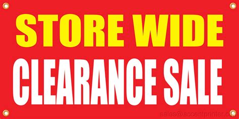 Storewide Clearance Sale Vinyl Display Banner With Grommets 2hx4w