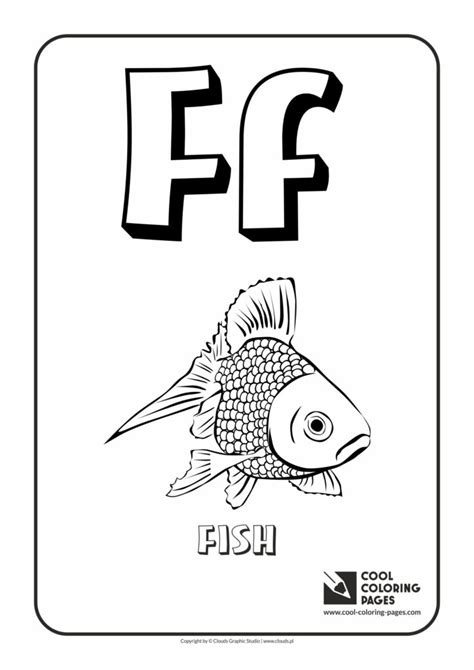 Cool Coloring Pages Letter F Coloring Alphabet Cool Coloring Pages